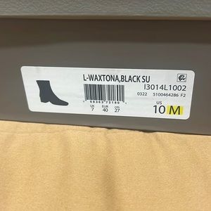Franco Sarto Waxtona Black Suede Bootie- NIB
